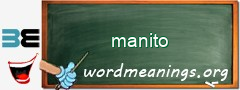 WordMeaning blackboard for manito
